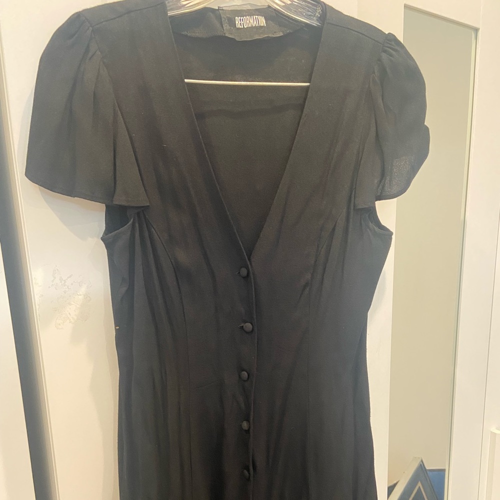 Reformation Black Dress